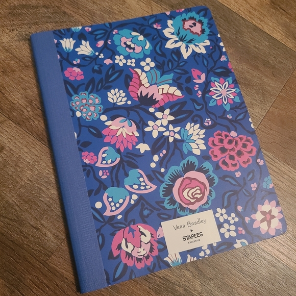 *SOLD* NEW Vera Bradley Bloom Berry Stationary Set Notebook Pen Cup Binder - Picture 6 of 16